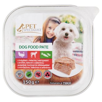 Tesco Pet Specialist Paštika s krůtím, telecím a zeleninou 150g