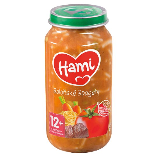 Hami masozeleninový příkrm Boloňské špagety od uk. 10. měsíce 250g