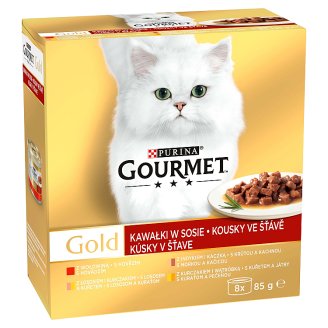 GOURMET Gold Multipack kousky ve šťávě 8 x 85g