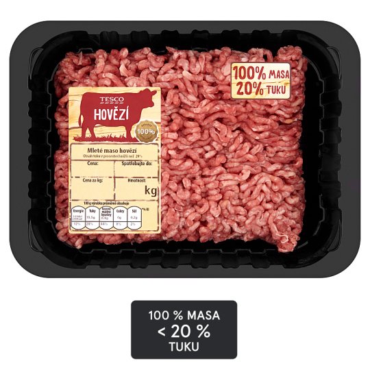 Tesco Mleté maso hovězí 0,500kg