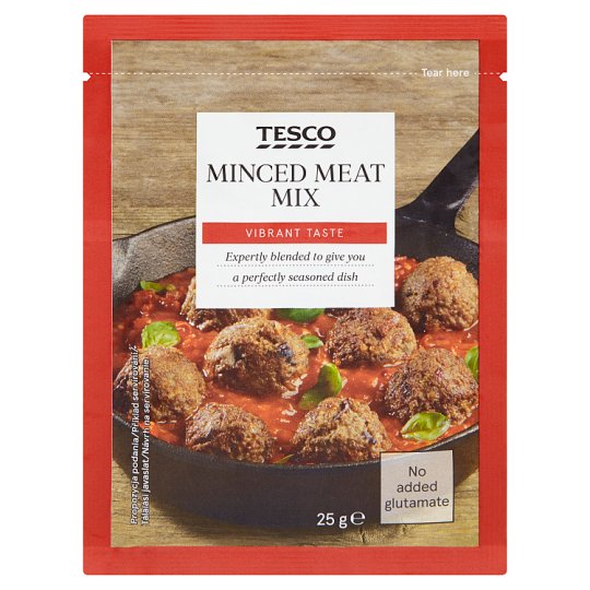 Tesco Minced Meat Mix 25g Tesco Groceries