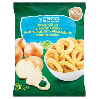 Tesco Cibulové kroužky 450g