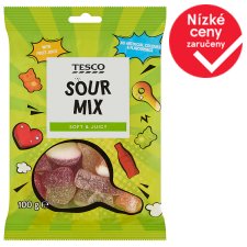 Tesco Jelly with Fruit Flavors with Sour Sugar Sprinkles 100g