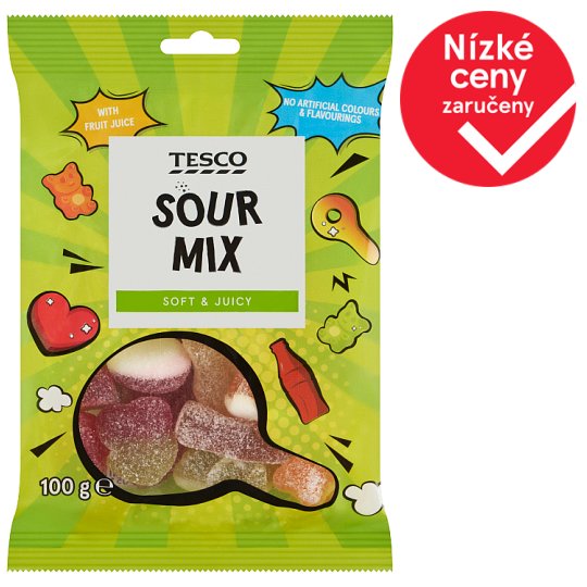 Tesco Jelly with Fruit Flavors 100g Tesco Groceries