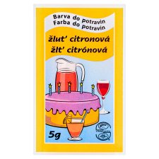 Barva do potravin žluť citronová 5g