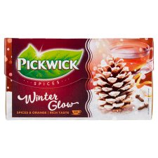 Pickwick Winter Glow černý čaj aromatizovaný s kořením a pomerančovým oplodím 20 x 2g (40g)