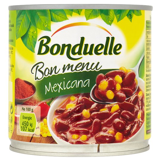 Bonduelle Bon Menu Mexicana červené fazole s kukuřicí v chilli omáčce 430g