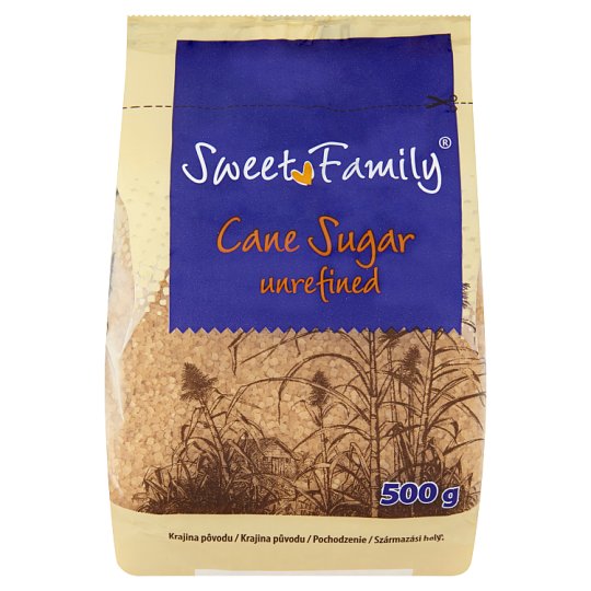 Sweet Family Třtinový cukr nerafinovaný 500g