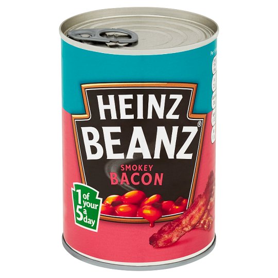 Heinz Pečené fazole s kousky slaniny v rajčatové omáčce s uzenou příchutí 390g