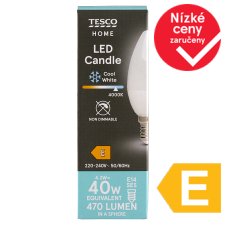 Tesco Home LED žárovka 4,2W E14 studené bílé světlo 1 ks