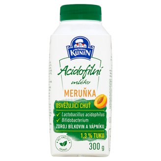 Mlékárna Kunín Acidofilní mléko meruňka 300g