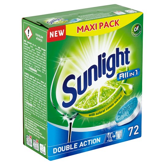 Sunlight All in 1 Tablety do myčky nádobí 72 ks 1260g
