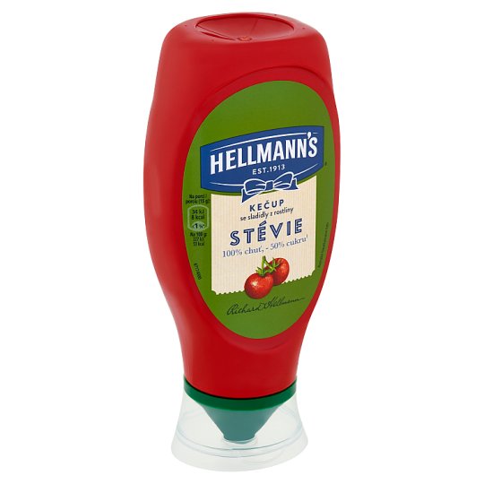 Hellmann's Ketchup Sweeteners from Stevia Plant 450g Tesco Groceries