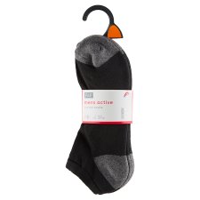 F&F Pánské ponožky černé se zesíleným chodidlem, 5 párů, vel. 6 - 8