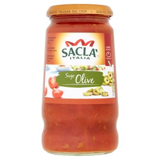 Saclà Italia Rajčatová omáčka s olivami 420g