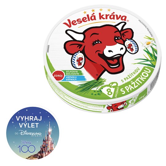 Veselá Kráva Melted Cheese with Chives 8 pcs 120g