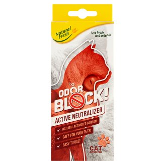 Natural Fresh Odor Block! Cat neutralizer s aktivním uhlím 1 ks