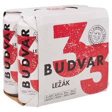 Budvar 33 Light Lager Beer 6 x 0.5L (3L)
