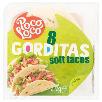 Poco Loco Gorditas pšeničné placky 15cm 8 ks 272g