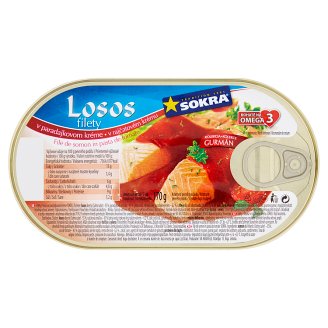 Sokra Losos filety v rajčatovém krému 170g
