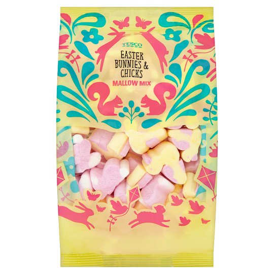 Tesco Easter Bunnies & Chicks Mallow Mix 125g Tesco Groceries
