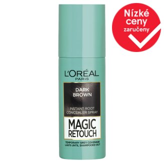 L'Oréal Paris Magic Retouch Sprej pro okamžité zakrytí odrostů tmavá hnědá 75ml