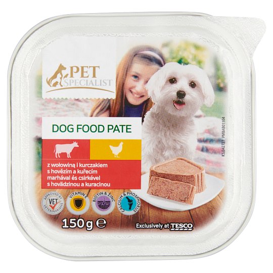 Tesco Pet Specialist Paštika s hovězím a kuřecím 150g