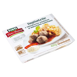 Heli Con Amore Tagliatelle s rajčatovou omáčkou a masovými kuličkami 400g