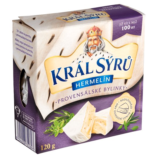 Král Sýrů Hermelín provensálské bylinky 120g