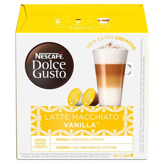 NESCAFÉ® Dolce Gusto® Latte Macchiato Vanilla - kávové kapsle - 16 ks