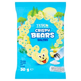 Tesco Crispy bears smažený solený bramborový snack 50g