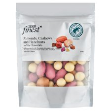 Tesco Finest Almonds, Cashews and Hazelnuts in Mix Chocolate 150g