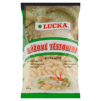 Lucka Rýžové těstoviny vřetena bezvaječné 300g