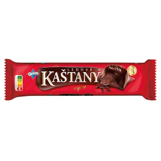 ORION LEDOVÉ KAŠTANY Chestnuts Bar in Dark Chocolate with Cocoa Nut Filling 45g