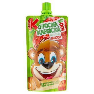 Kubík 100% ovocná kapsička jablko banán jahoda 100g