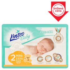 Linteo Baby Premium Diapers 2 Mini 3-6kg 34 pcs