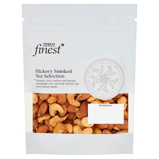 Tesco Finest Skořápkové plody jádra uzená na ořechovém dýmu 225g