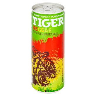 Tiger Reggae Lime sycený energetický nápoj 250ml