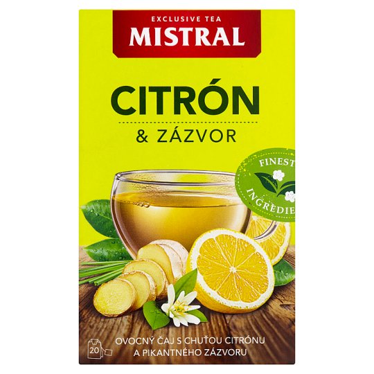Mistral Ovocný čaj s příchutí citron a zázvor 20 x 2g