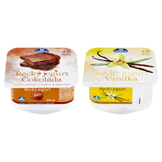 Milko Řecký jogurt 4% vanilka / čokoláda 140g