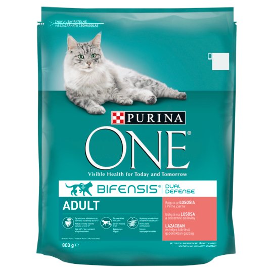 Purina ONE Adult bohaté na lososa a celozrnné obiloviny 800g