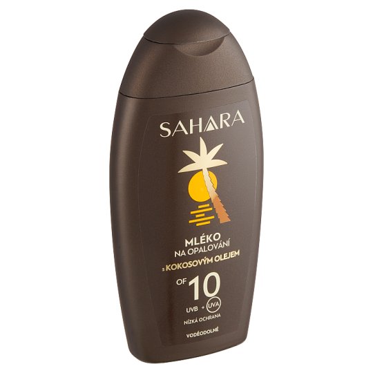 Sahara Mléko na opalování s kokosovým olejem OF 10 200ml