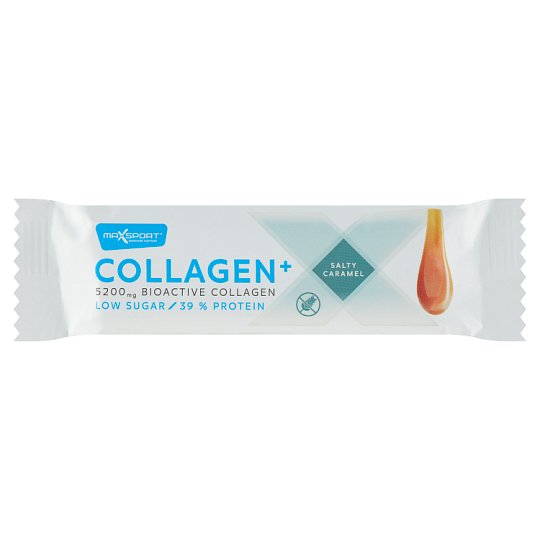 MaxSport Collagen+ Protein Bar with Collagen and Salty Caramel in Milk ...