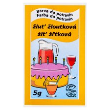 Barva do potravin žluť žloutková 5g