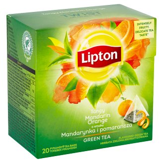 Lipton Mandarinka&Pomeranč zelený aromatizovaný čaj 20 sáčků 36g