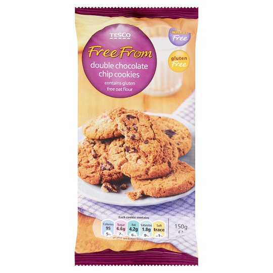 Tesco Biscuits with Chocolate Bits and Pieces of Milk Chocolate 150g