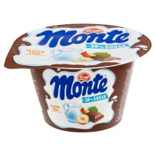 Zott Monte Mléčný dezert čokoládový s lískovými oříšky -30% cukru 150g
