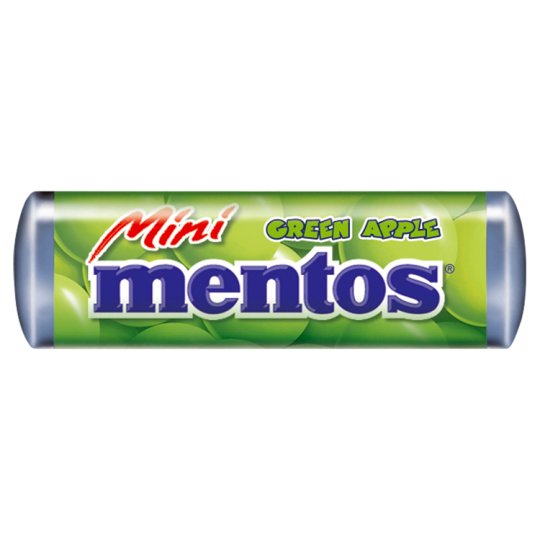 Mentos Mini Dražé s pomerančovou, citrónovou, jablečnou a jahodovou příchutí se žvýkací náplní 10,5g