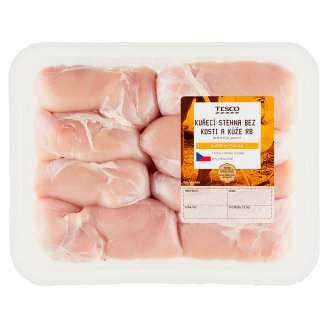 Tesco Čerstvé Kuřecí Maso Kuřecí stehno bez kosti a kůže rodinné balení