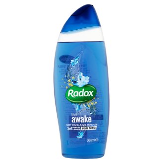 Radox Feel Awake 2v1 pánský sprchový gel a šampon 500ml
